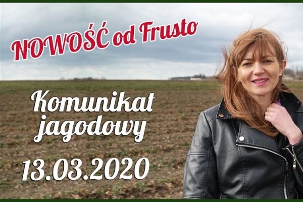 Pierwszy komunikat jagodowy od Frusto - 13.03.2020